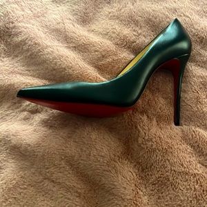 New  High heels Louis baton material nappa shiny 42 Or 10 us